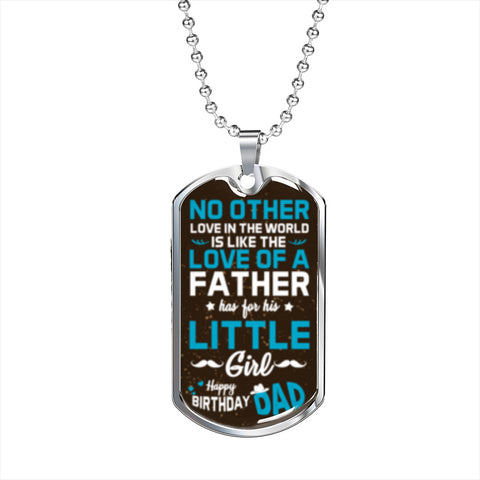 Happy Birthday Dad, From Your Little Girl. - Custom Heart Design