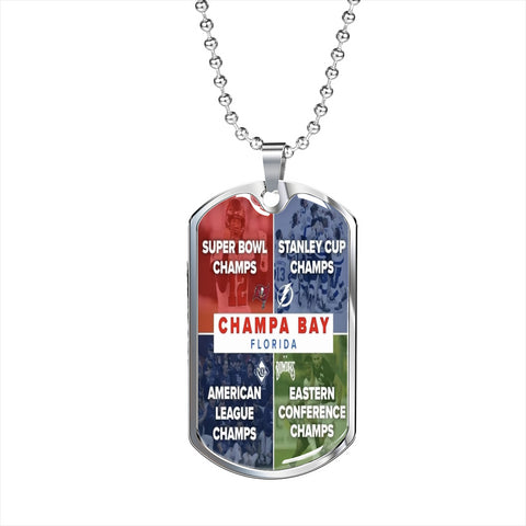 Champa Bay Tag Necklace - Custom Heart Design