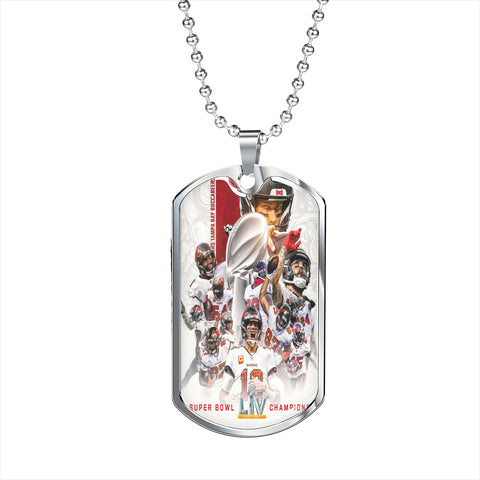 Tag Necklace-Buccaneer Team - Custom Heart Design