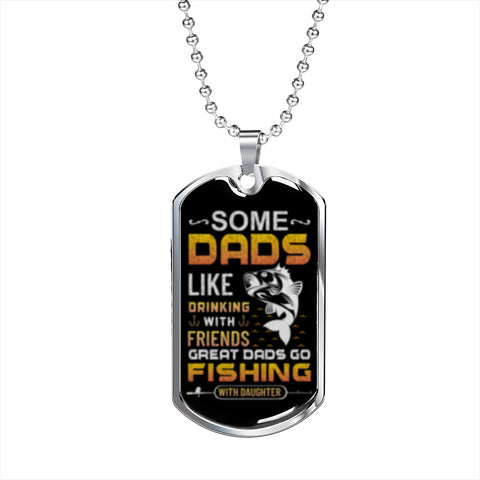 *Great Dads go fishing with Daughter - Custom Heart Design