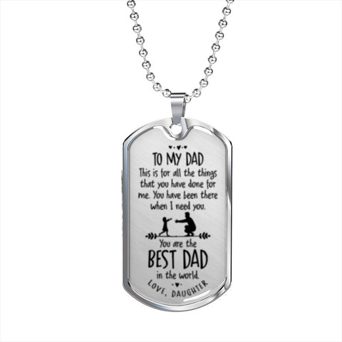 You're the best Dad, From Daughter - Custom Heart Design