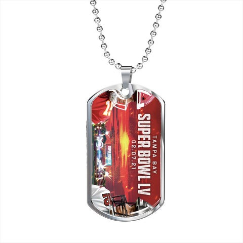Tag Necklace-LV Quarterbacks - Custom Heart Design