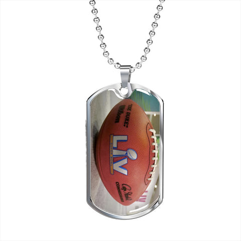 Tag Necklace-LV Football - Custom Heart Design