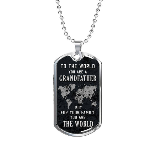 To the world you are a Grandfather - Custom Heart Design