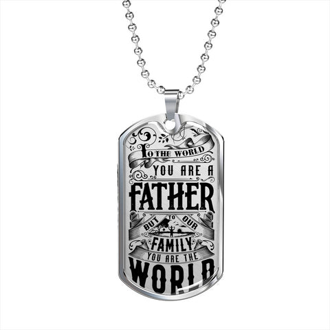 To Our Family You Are The World. - Custom Heart Design