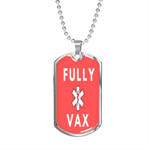 Fully Vax with Star of Life & Staff of Asclepius - Custom Heart Design