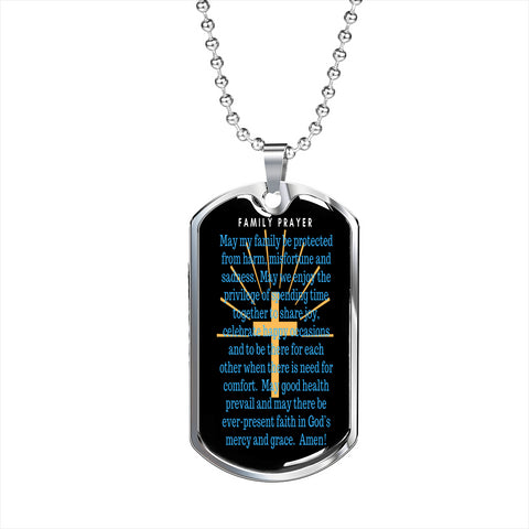 Sentimental Family Prayer Necklace | Custom Heart Design