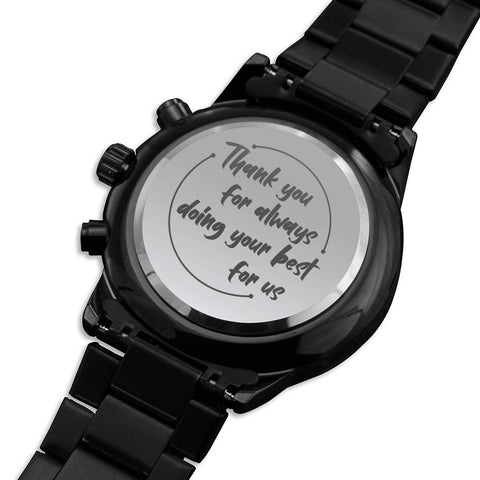 Watch-Thank you for doing your best for us - Custom Heart Design
