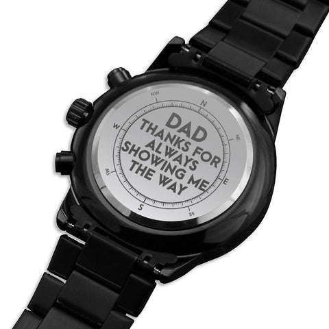 Watch-Dad, Thanks for showing me the way. - Custom Heart Design