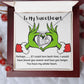 To My Sweetheart, You have my whole heart-Forever Love Heart Necklace - Custom Heart Design