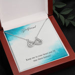 Infinity Hearts Necklace for Girlfriend | Custom Heart Design