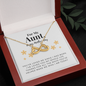 *To My Aunt, Happy Mother's Day-Infinity Necklace - Custom Heart Design