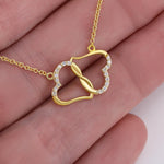 To Gorgeous Wife on our First Christmas-Diamond Hearts - Custom Heart Design
