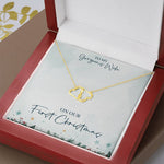 To Gorgeous Wife on our First Christmas-Diamond Hearts - Custom Heart Design