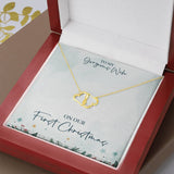 To Gorgeous Wife on our First Christmas-Diamond Hearts - Custom Heart Design