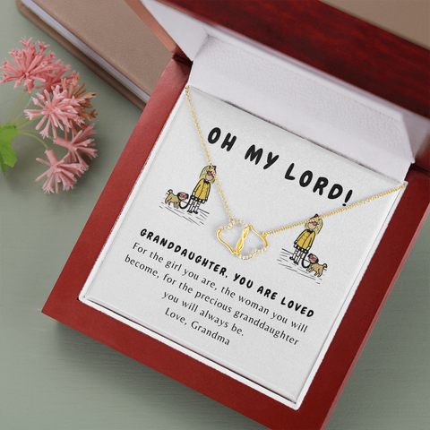 Oh my Lord! Granddaughter-Eloise Everlasting Love Necklace - Custom Heart Design