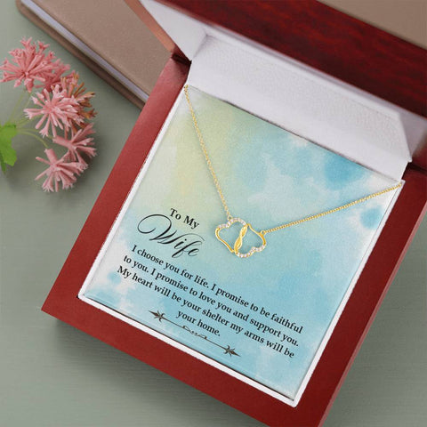 Love and Support you-Everlasting Love Necklace - Custom Heart Design