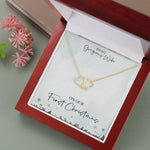 To Gorgeous Wife on our First Christmas-Diamond Hearts - Custom Heart Design