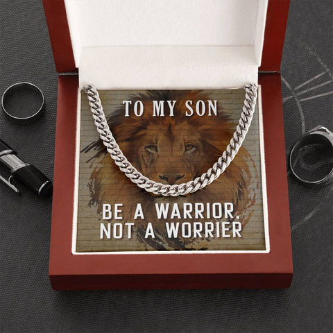 To My Son, Be A Warrior. - Custom Heart Design