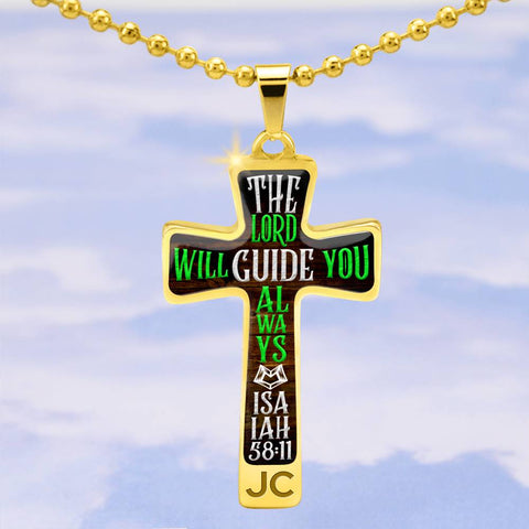 The Lord will guide you, Isaiah 58:11 - Custom Heart Design
