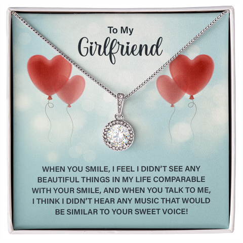 Girlfriend Solitaire Necklace, Promise Necklace, Elegant Necklace | Custom Heart Design