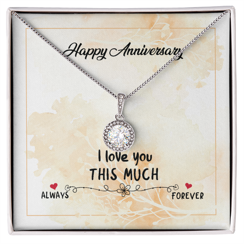 Wife Anniversary Necklace, Necklace for Wife-Always & Forever | Custom Heart Design