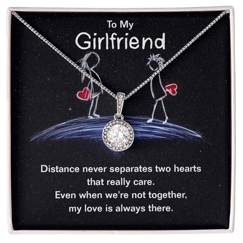 Girlfriend Solitaire Necklace, Promise Necklace, Elegant Necklace | Custom Heart Design