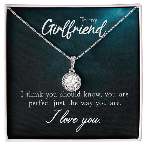 Girlfriend Solitaire Necklace, Promise Necklace, Elegant Necklace | Custom Heart Design