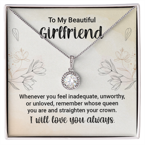 Girlfriend Solitaire Necklace, Promise Necklace, Elegant Necklace | Custom Heart Design