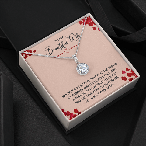 Eternal Hope Solitaire Necklace for Wife | Custom Heart Design