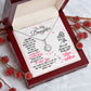 Daughter Solitaire Necklace, From Mom - Custom Heart Design