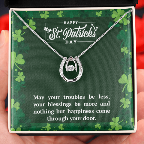 St Pat’s Blessing-Lucky In Love Necklace - Custom Heart Design