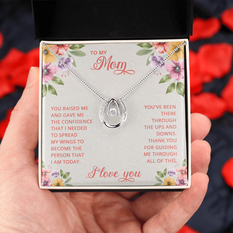 Lucky in love Necklace for Mom | Custom Heart Design