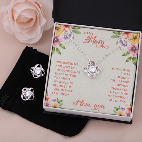 Love Knot Jewelry Set for Mom | Custom Heart Design