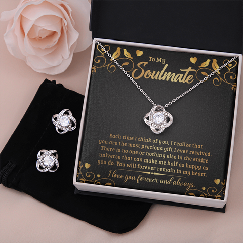Love Knot Jewelry Set for Soulmate | Custom Heart Design