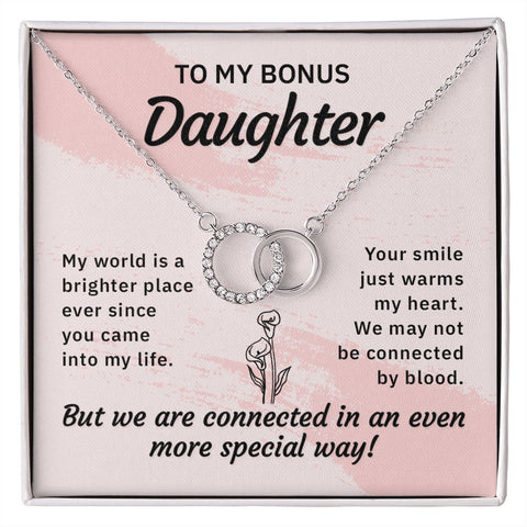 Daughter Circle Necklace - Custom Heart Design