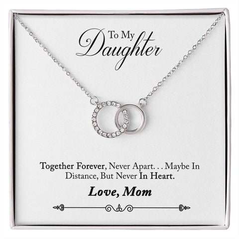 Daughter Circle Necklace - Custom Heart Design