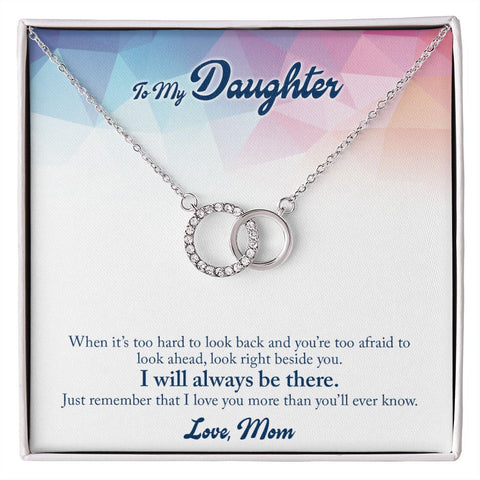 Daughter Circle Necklace - Custom Heart Design