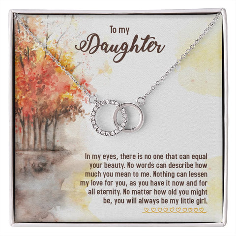 Daughter Circle Necklace - Custom Heart Design