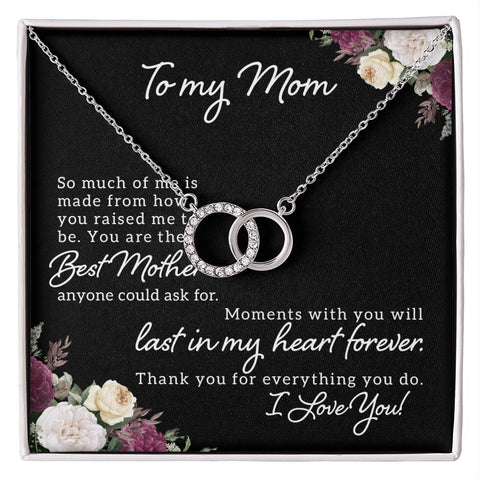 Mom Circle Necklace-So much of me | Custom Heart Design