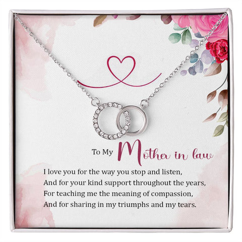 Mother In Law Circle Necklace-Your kind support | Custom Heart Design