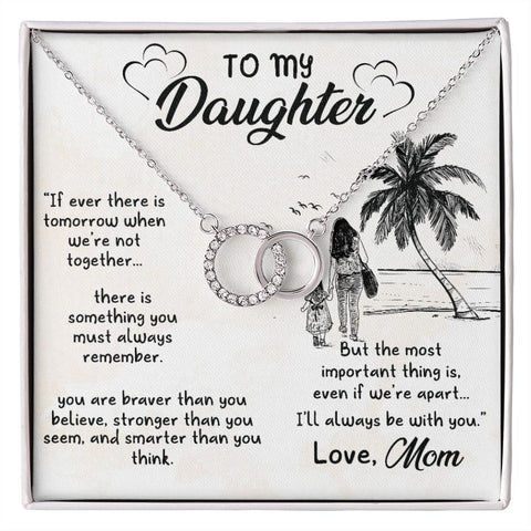 Daughter Circle Necklace - Custom Heart Design