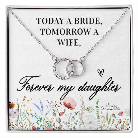 Daughter Circle Necklace - Custom Heart Design