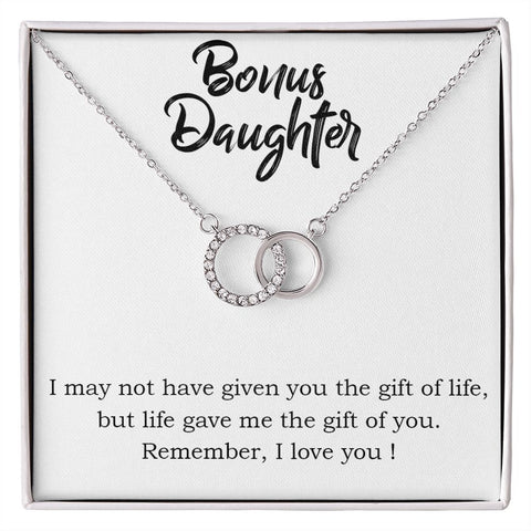 Bonus Daughter Circle Necklace - Custom Heart Design