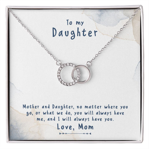 Daughter Circle Necklace - Custom Heart Design