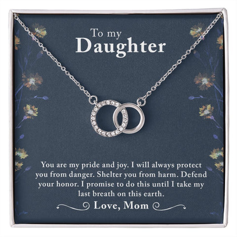 Daughter Circle Necklace - Custom Heart Design