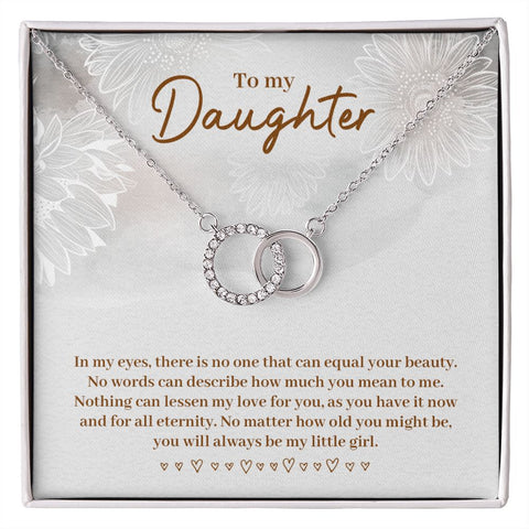 Daughter Circle Necklace - Custom Heart Design
