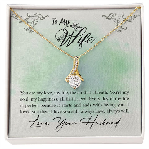 Wife Necklace, Dainty Pendant, Sentimental Necklace-You are my love | Custom Heart Design