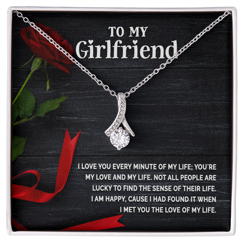 Girlfriend Silver Necklace, Dainty Gold Necklace for Girlfriend | Custom Heart Design