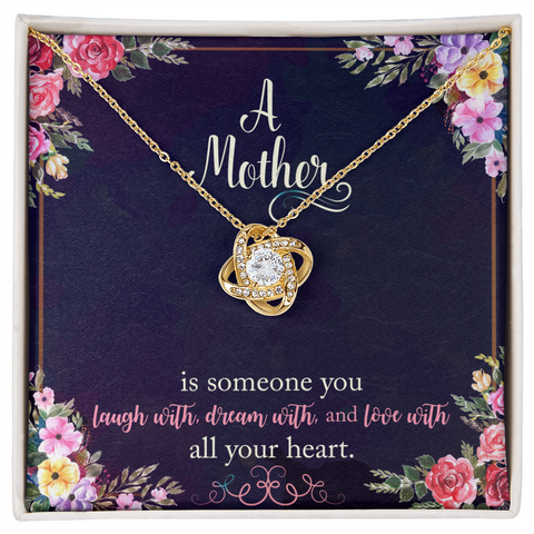 Mom Jewelry, Love Knot Necklace for Mom, Necklace for Mom | Custom Heart Design